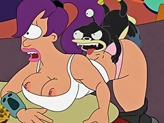 Amy Wong And Turanga Leela Engage In Sexual Activity In A Club-themed Porn Video
